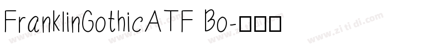 FranklinGothicATF Bo字体转换